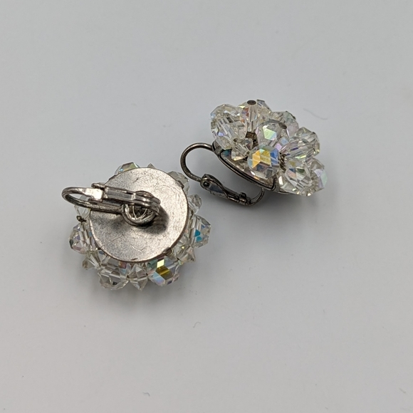 Sparkly Vintage Four piece set of Aurora Borealis Glass Beaded jewelry - Picture 12 of 16